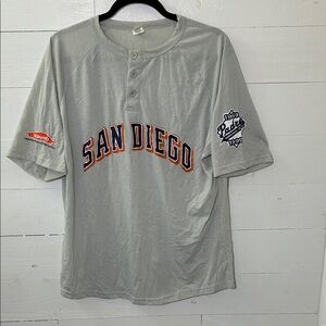 San Diego Padres Tony Gwynn Grey Henley Men's Shirt from Giveaway Night